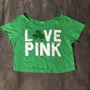 VS PINK St Patty’s Day Crop Top